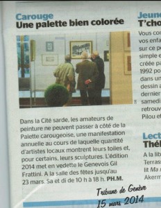 Tribune de Genève 15 mars 2014 